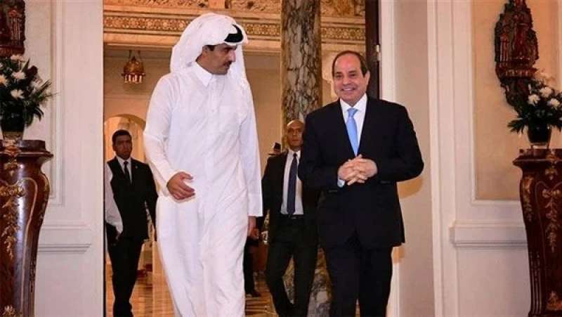 الرئيس السيسي و أمير قطر 